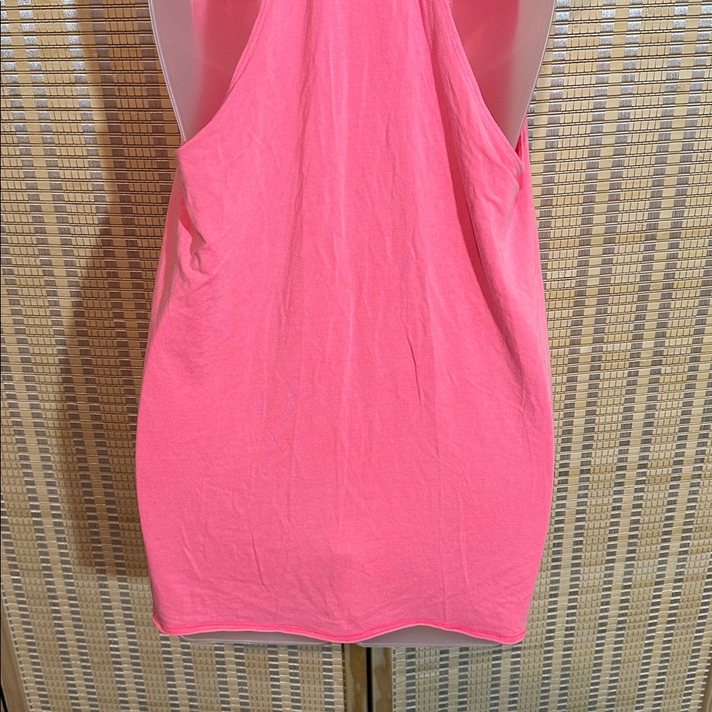 PINK Victoria's Secret Hot Pink Oversized Racerback Super Soft Tank Top Small S - Picture 12 of 15